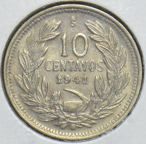 Chile 1941 10 Centavos Condor animal 291194 combine shipping