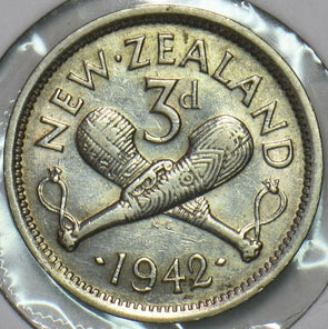 New Zealand 1942 3 Pence 196417 combine shipping