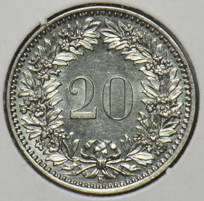 Switzerland 1884 20 Rappen UNC 295547 combine shipping