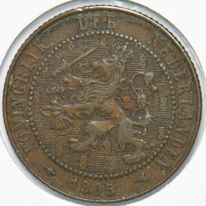 Netherlands 1905 2 1/2 Cents Lion animal 192125 combine shipping