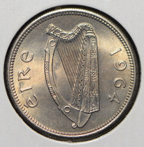 Ireland 1964 Shilling Bull animal  291724 combine shipping