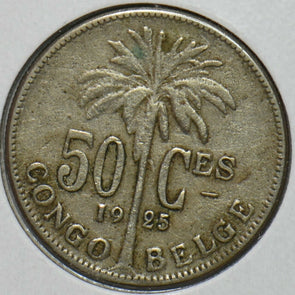 Belgium Congo 1925 50 Centimes 151969 combine shipping