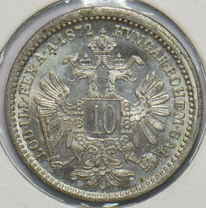 Austria 1872 10 Kreuzer Eagle animal 490356 combine shipping