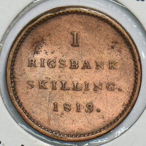 Denmark 1813 Rigsbank Skilling 198218 combine shipping