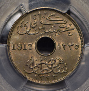 Egypt 1917 AH 1335 10 Millemes PCGS MS64 PC0479 combine shipping