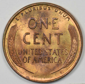 1932 Lincoln Wheat Cent Magenta Color GEM BU RD U0444