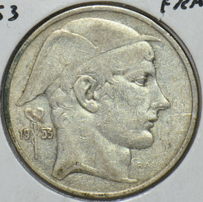Belgium 1953 20 Francs Lion animal 195405 combine shipping