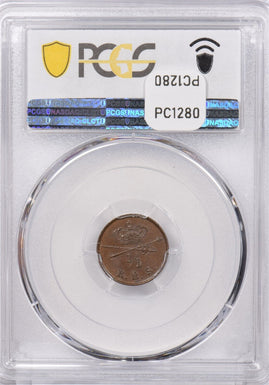 Denmark 1842 FF 1/5 Rbs PCGS MS 64 Brown R.B.S Pop 5, PCGS, None Higher PC1280 c