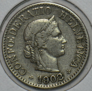 Switzerland 1902 10 Rappen 152254 combine shipping
