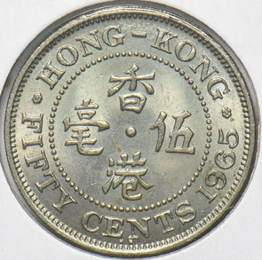 Hong Kong 1965 50 Cents 293795 combine shipping