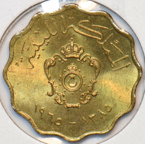 Libya 1965 AH 1385 5 Milliemes 295342 combine shipping