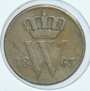 Netherlands 1863 Cent 291415 combine shipping