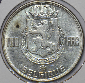 Belgium 1948 100 Francs Lion animal 295818 combine shipping