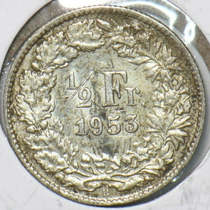 Switzerland 1953 1/2 Franc 151092 combine shipping