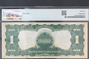 US 1899 $1 PMG AU 55 Silver Certificates Black Eagle Fr#233 Teehee/Burke PM0284