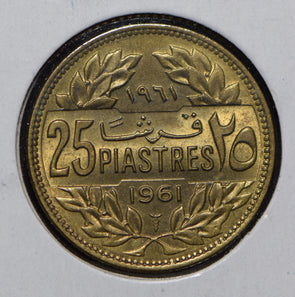 Lebanon 1961 25 Piastres  291960 combine shipping