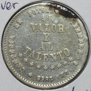 Bolivia 1865 1/2 Melgarejo Medal 296131 combine shipping