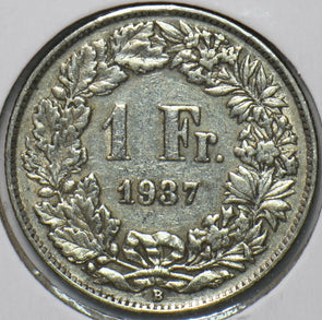 Switzerland 1937 Franc 193887 combine shipping