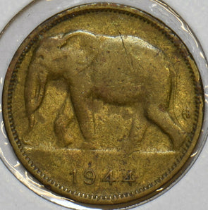 Belgium Congo 1944 Franc Elephant animal 240392 combine shipping