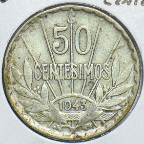 Uruguay 1943 50 Centesimos 198484 combine shipping