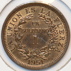 Bolivia 1951 Boliviano Alpaca animal 150947 combine shipping