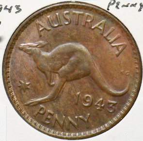 Australia 1944 Georgivs VI Penny Kangaroo animal 292842 combine shipping