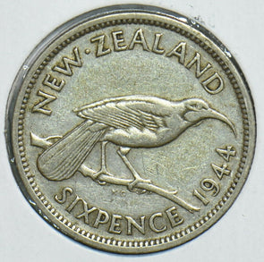 New Zealand 1944 6 Pence Bird animal 197959 combine shipping