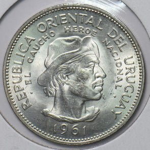 Uruguay 1961 10 Pesos 294164 combine shipping