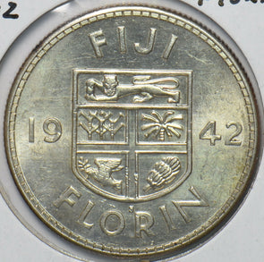 Fiji 1942 S Florin Lion animal 294753 combine shipping