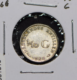 Netherlands Antilles 1966 1/10 Gulden  901010 combine shipping
