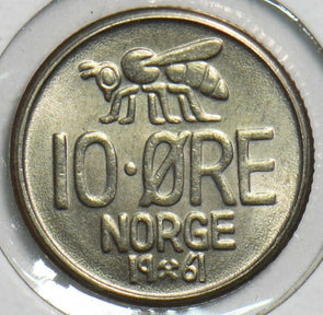 Norway 1961 10 Ore Honey bee animal 152867 combine shipping