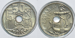 Spain 1963 C 50 Centimos 299116 combine shipping