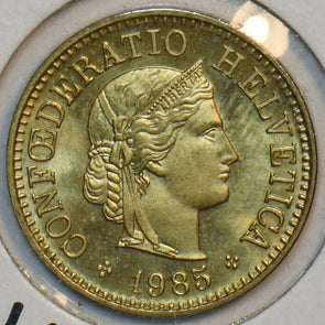 Switzerland 1985 5 Cents Gem BU KM-26c 152269 combine shipping