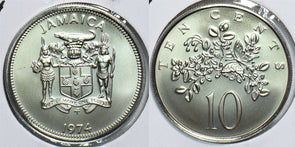 Jamaica 1974 10 Cents 153845 combine shipping