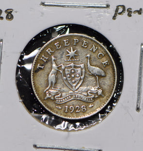 Australia 1928 3 Pence Kangaroo animal Moorhen  191279 combine shipping