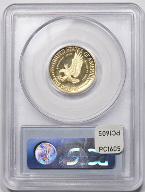 1986-W Gold $5 AGW 0.2419oz valut collection liberty PCGS Proof 69 DCAM PC1605
