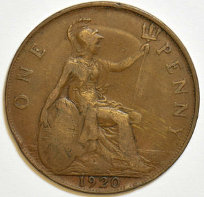 Great Britain 1920 Penny 904088 combine shipping