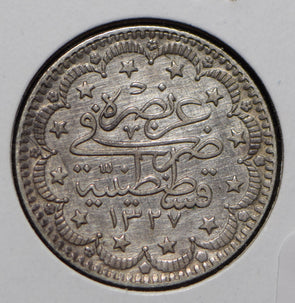 Turkey 1909 AH 1327 2 Para  290134 combine shipping
