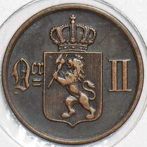 Norway 1876 2 Ore 197590 combine shipping