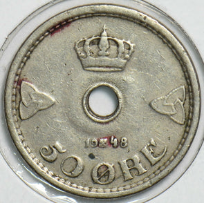 Norway 1948 50 Ore 152846 combine shipping