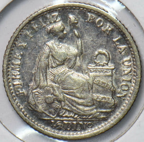 Peru 1903 1/2 Dinero 293837 combine shipping