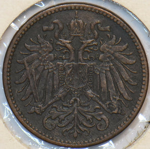 Austria 1901 2 Heller Eagle animal 903455 combine shipping