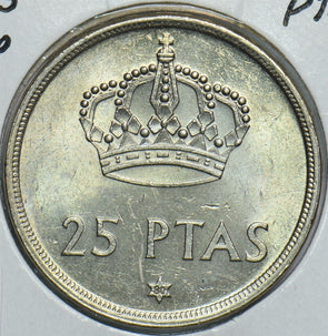 Spain 1975 25 Pesetas 80 198449 combine shipping