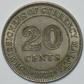Malaya 1948 20 Cents 240289 combine shipping