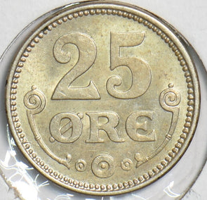 Denmark 1919 25 Ore BU 240551 combine shipping