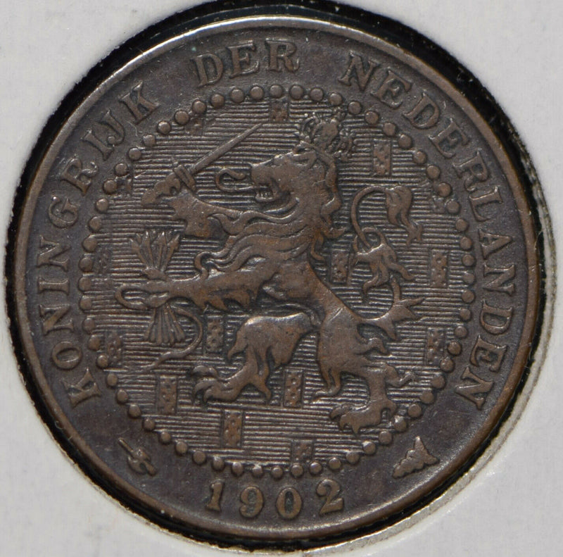 Netherlands 1902 Cent Lion animal  150089 combine shipping