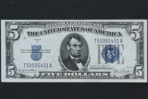 US 1934 D $5 XF Silver Certificates FR#1654 RN0099 combine shipping