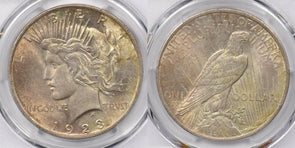 1923 Peace Dollar silver PCGS MS62 color! PC1197 combine shipping