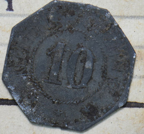 Germany 10 Pfennig Annen Gusstahlwerk 293097 combine shipping
