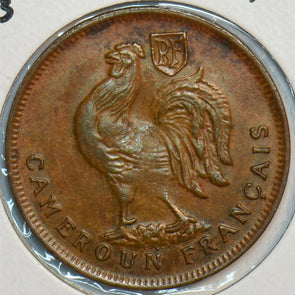 France 1943 Cameroon Franc Rooster animal 296985 combine shipping